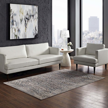 Margarida Distressed Vintage Turkish 5x8 Area Rug