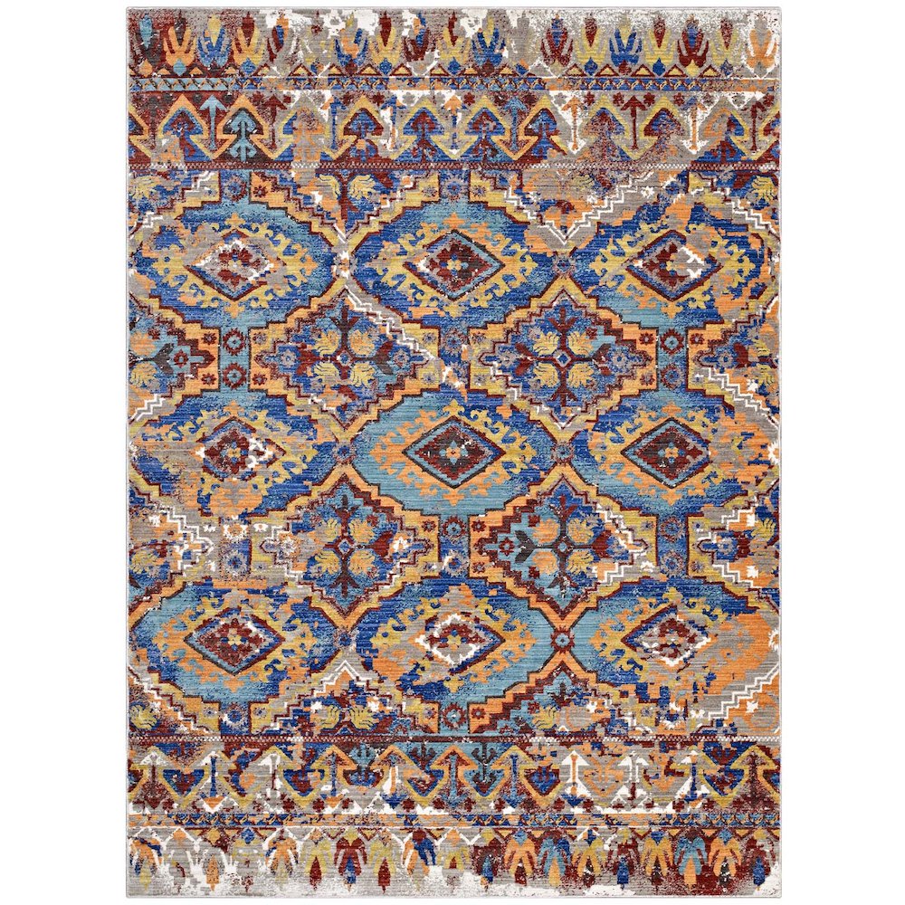 Centehua Distressed Southwestern Aztec 4x6 Area Rug