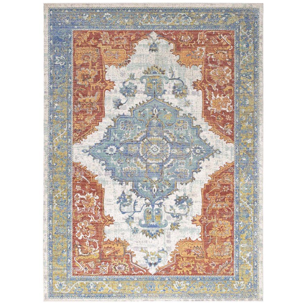 Citlali Distressed Southwestern Aztec 4x6 Area Rug