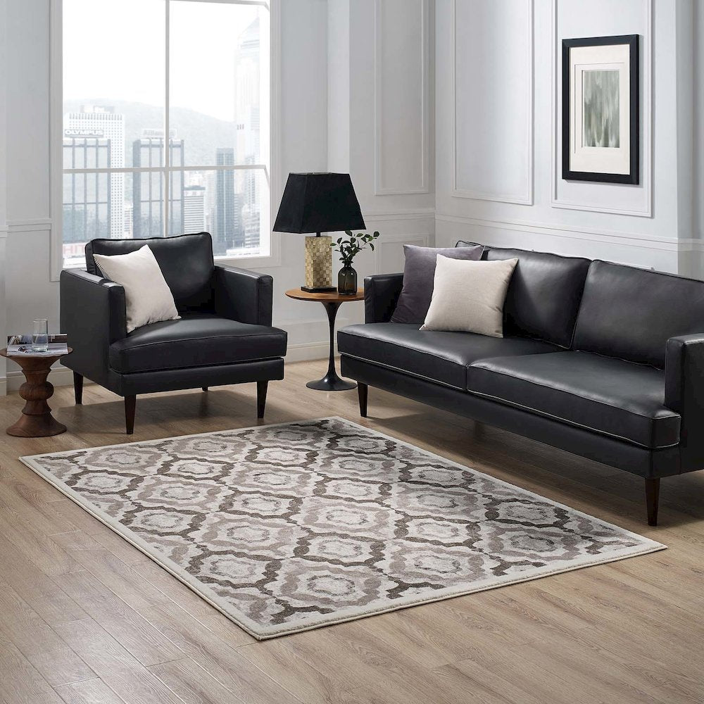 Kalinda Rustic Vintage Moroccan Trellis 5x8 Area Rug