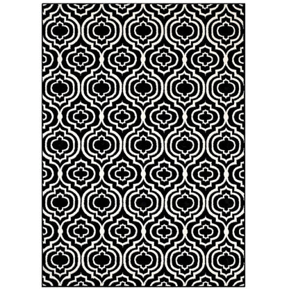Frame Transitional Moroccan Trellis 5x8 Area Rug