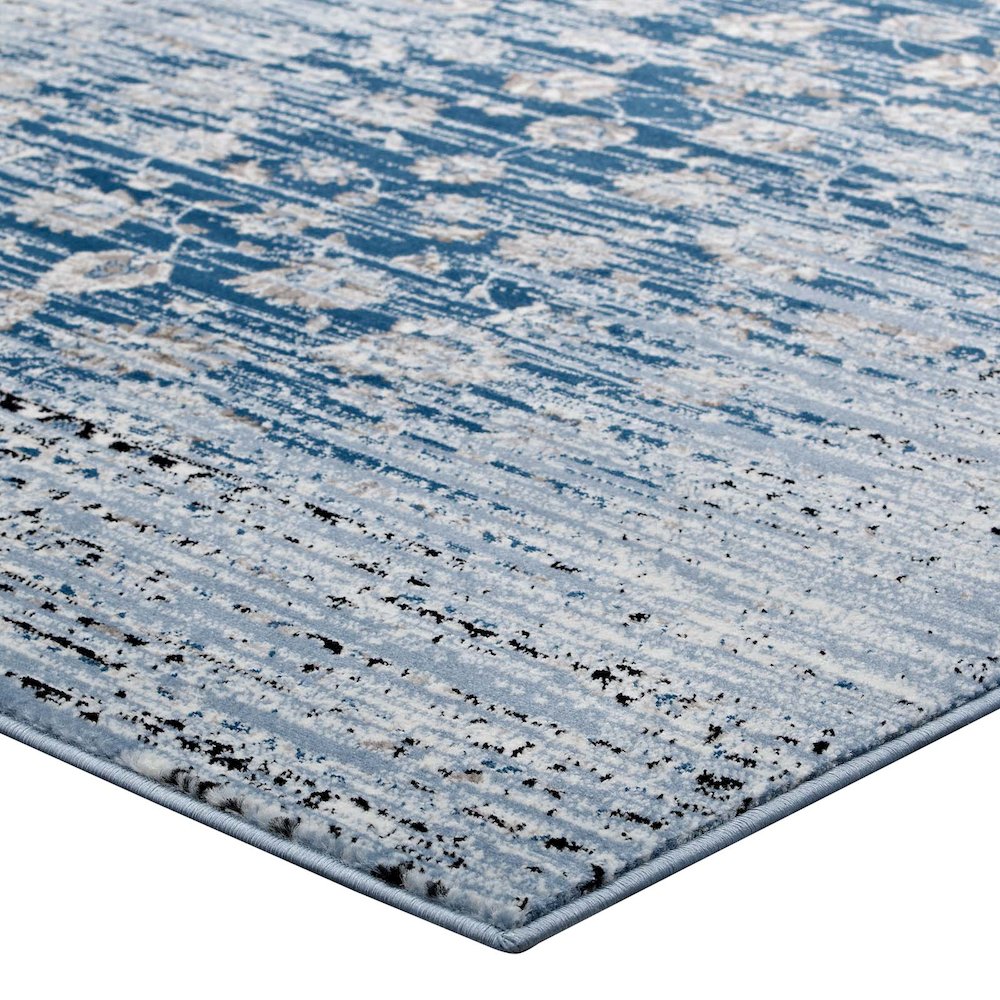 Chiara Distressed Floral Lattice Contemporary 5x8 Area Rug