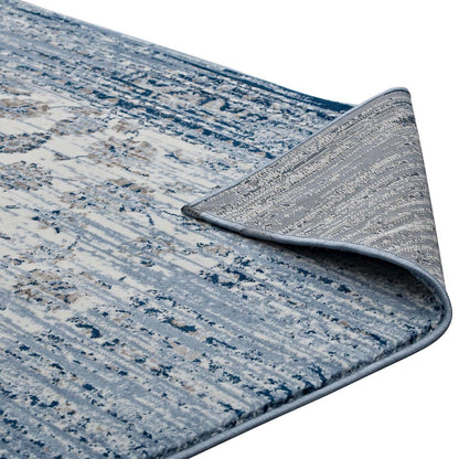 Chiara Distressed Floral Lattice Contemporary 5x8 Area Rug