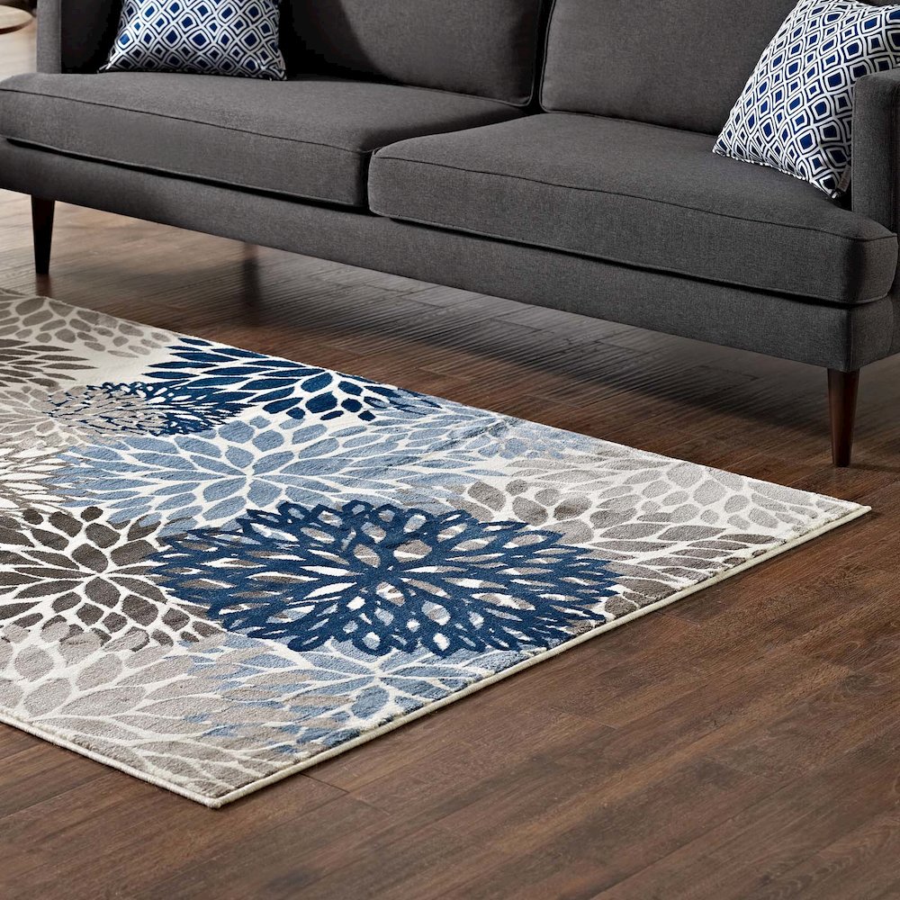 Calithea Vintage Classic Abstract Floral 5x8 Area Rug
