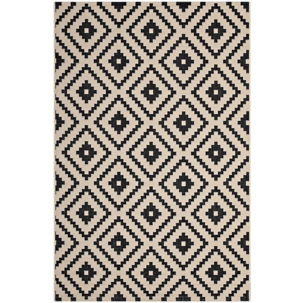 Perplex Geometric Diamond Trellis Indoor and Outdoor 5x8 Area Rug