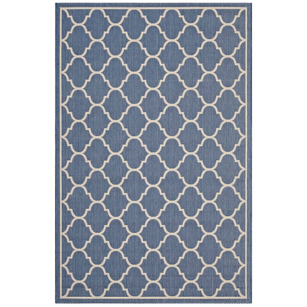 Avena Moroccan Quatrefoil Trellis Indoor and Outdoor 5x8 Area Rug