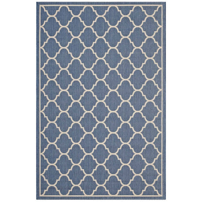 Avena Moroccan Quatrefoil Trellis Indoor and Outdoor 5x8 Area Rug