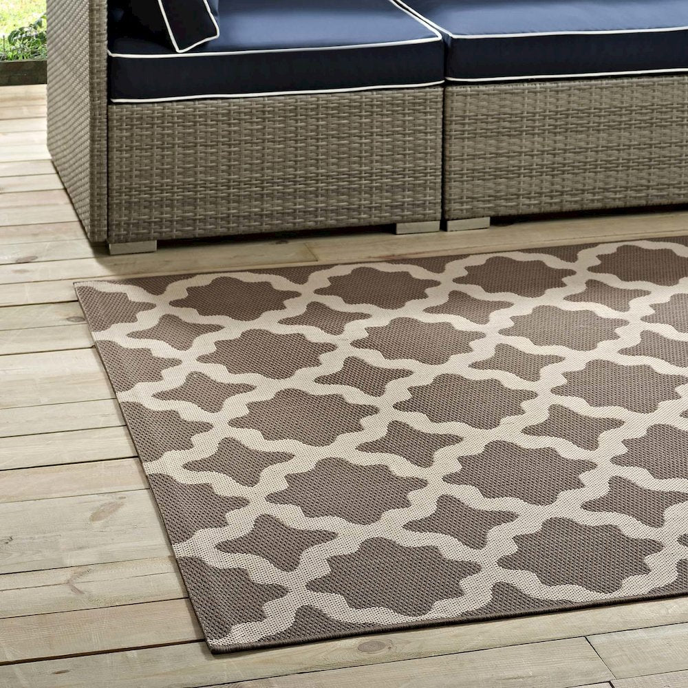 Cerelia Moroccan Trellis Indoor and Outdoor 5x8 Area Rug