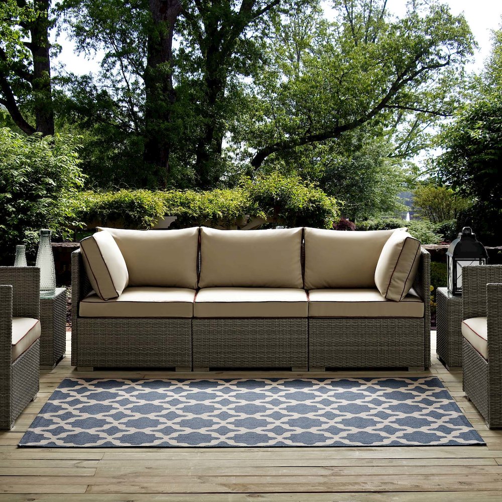 Cerelia Moroccan Trellis Indoor and Outdoor 8x10 Area Rug