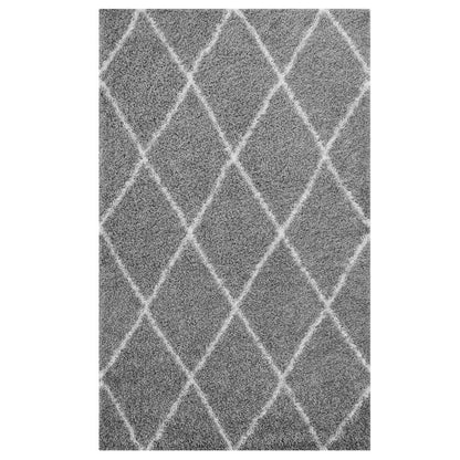 Toryn Diamond Lattice 5x8 Shag Area Rug