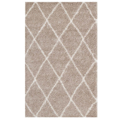 Toryn Diamond Lattice 5x8 Shag Area Rug