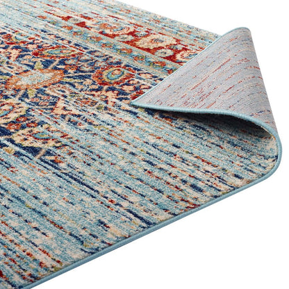 Naria Distressed Vintage Medallion 8x10 Area Rug