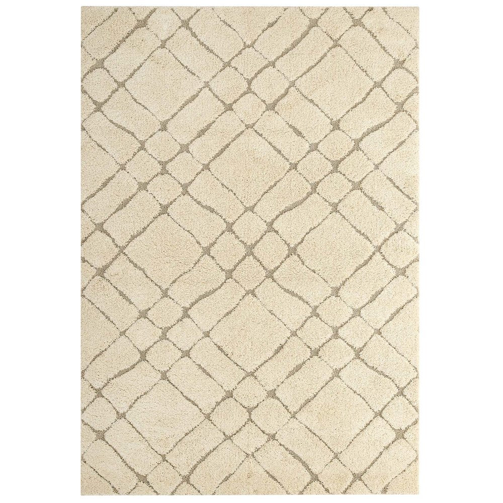 Jubilant Verona Abstract Geometric Shag 5x8 Area Rug