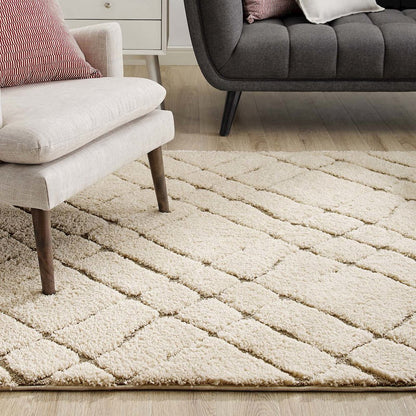 Jubilant Verona Abstract Geometric Shag 5x8 Area Rug