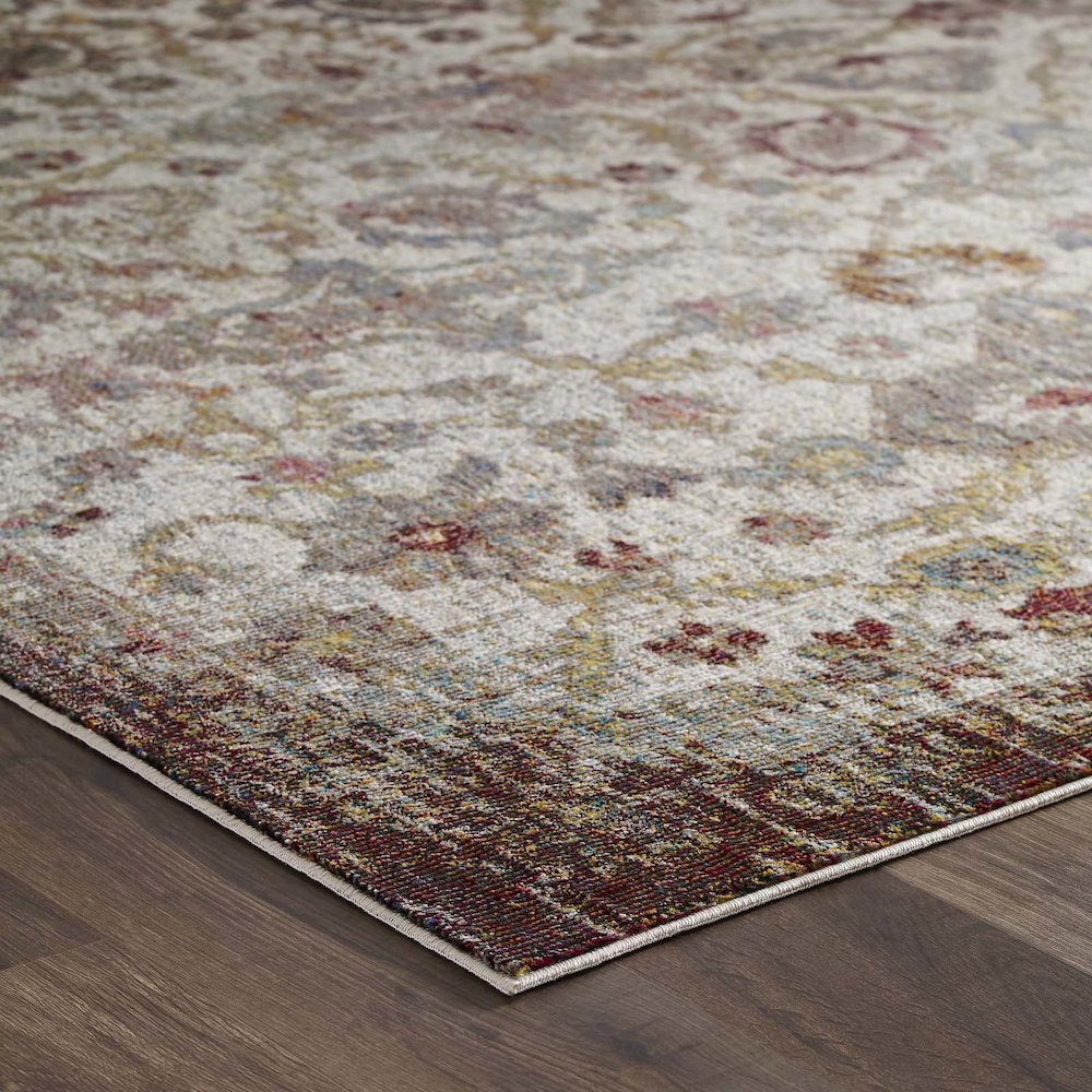 Success Kaede Distressed Vintage Floral Moroccan Trellis 5x8 Area Rug