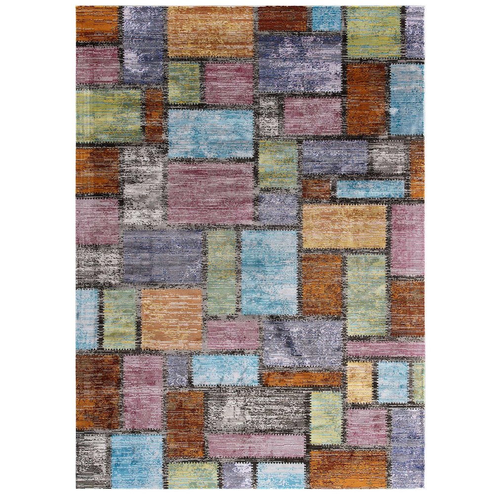 Success Nyssa Abstract Geometric Mosaic 4x6 Area Rug