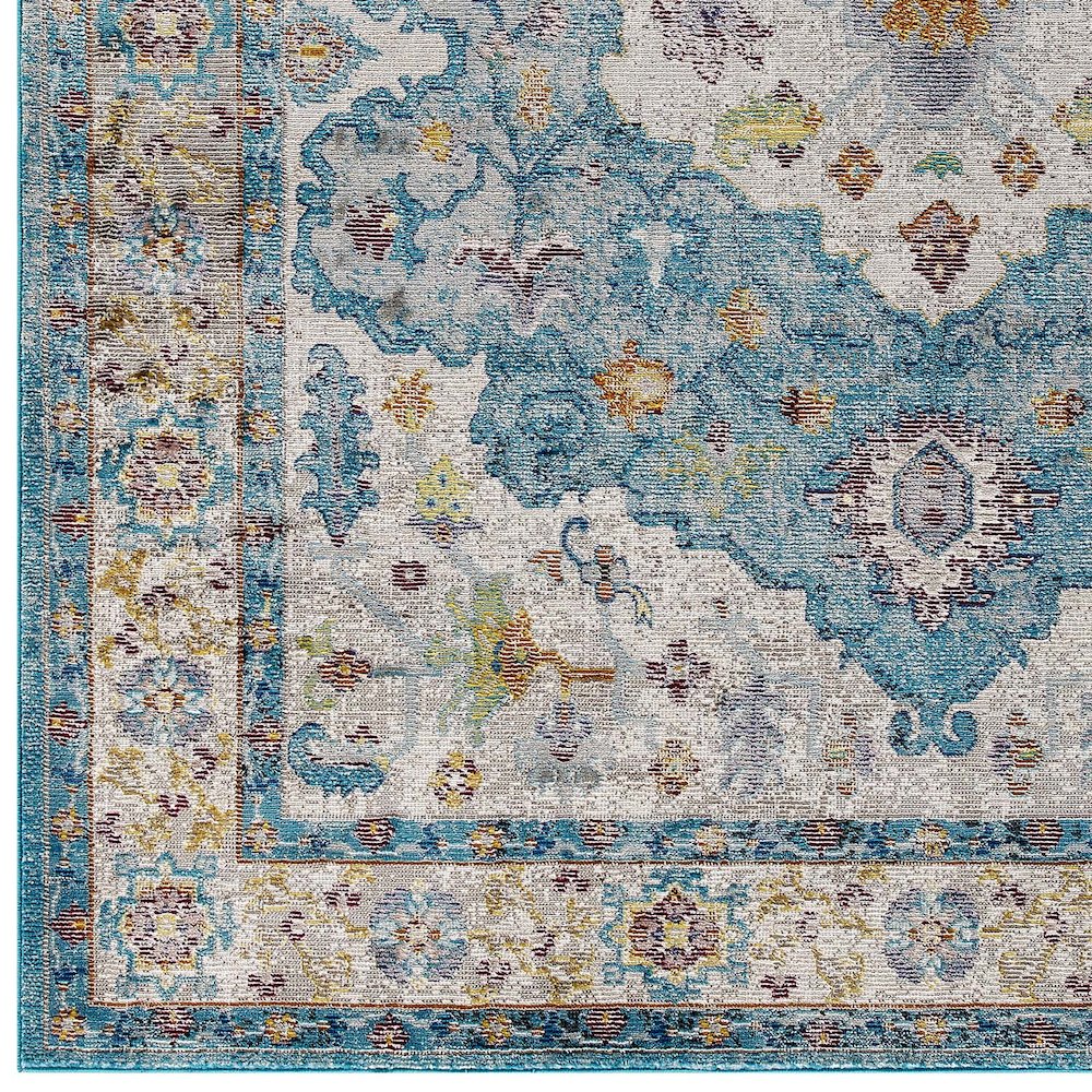 Success Anisah Distressed Floral Vintage Medallion 5x8 Area Rug
