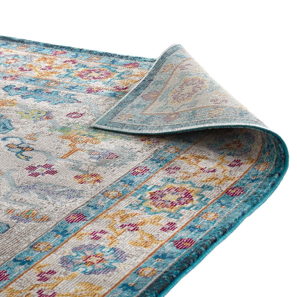 Success Anisah Distressed Floral Vintage Medallion 4x6 Area Rug