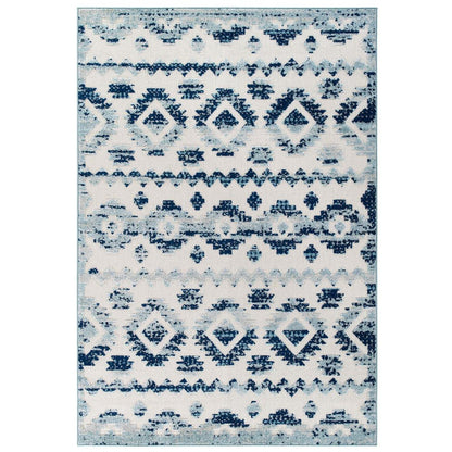 Takara Abstract Diamond Moroccan Trellis 8x10 Indoor and Outdoor Area Rug