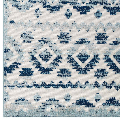 Takara Abstract Diamond Moroccan Trellis 8x10 Indoor and Outdoor Area Rug