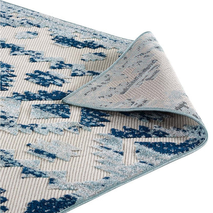 Takara Abstract Diamond Moroccan Trellis 8x10 Indoor and Outdoor Area Rug