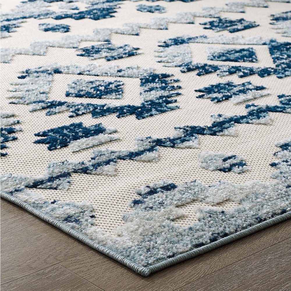 Takara Abstract Diamond Moroccan Trellis 8x10 Indoor and Outdoor Area Rug