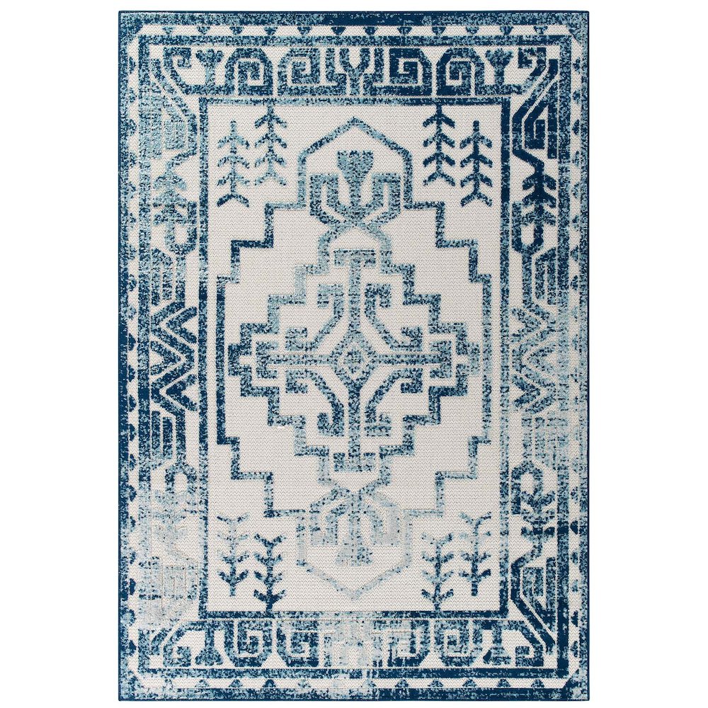 Nyssa Distressed Geometric Southwestern Aztec 5x8 Indoor/Outdoor Area Rug