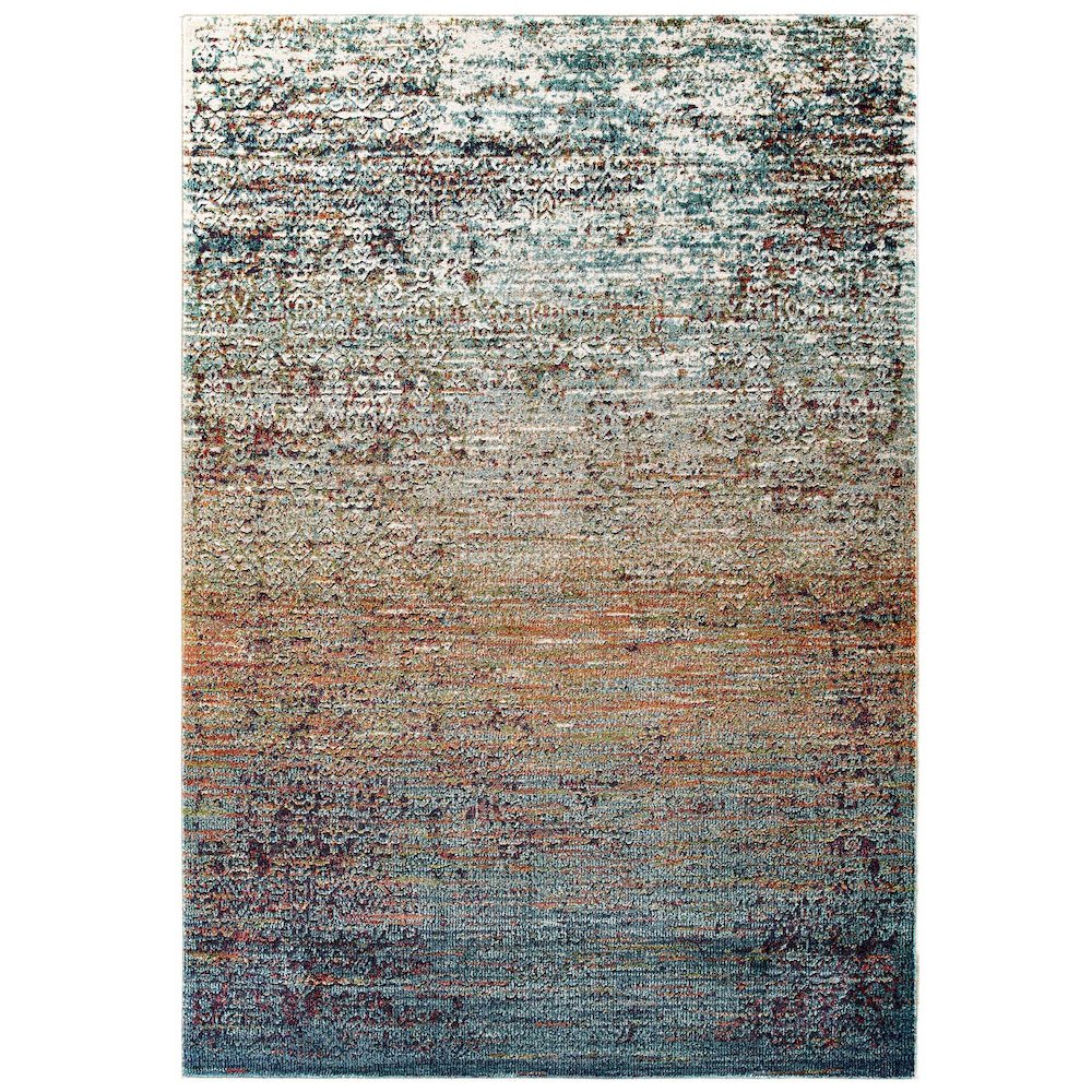 Tribute Jacinda Rustic Distressed Vintage Lattice 5x8 Area Rug