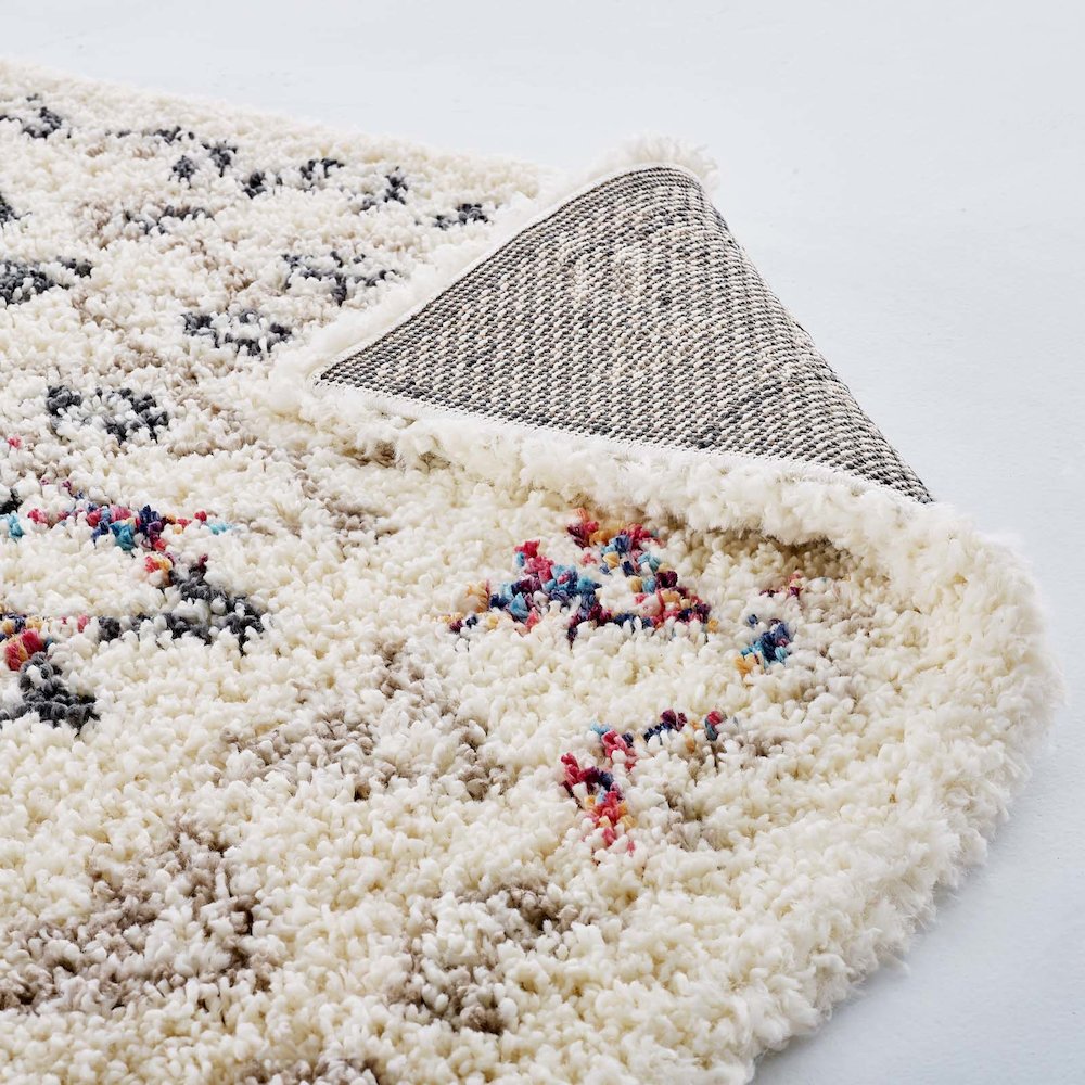 Skadi Rainbow Diamond Shag Area Rug