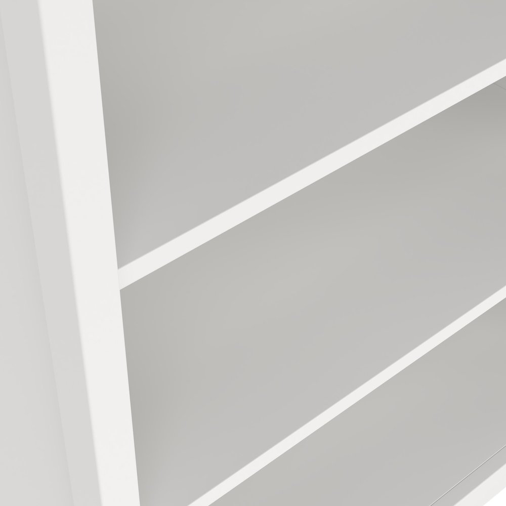 Madrid 2-Piece Tall Bookcase Set for Full Wall Storage, White