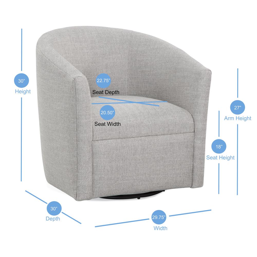 Lynton Swivel Chair - Sea Oat