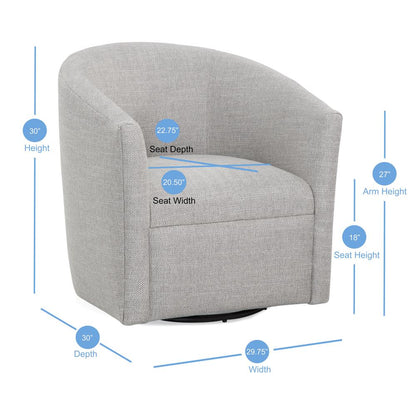 Lynton Swivel Chair - Sea Oat