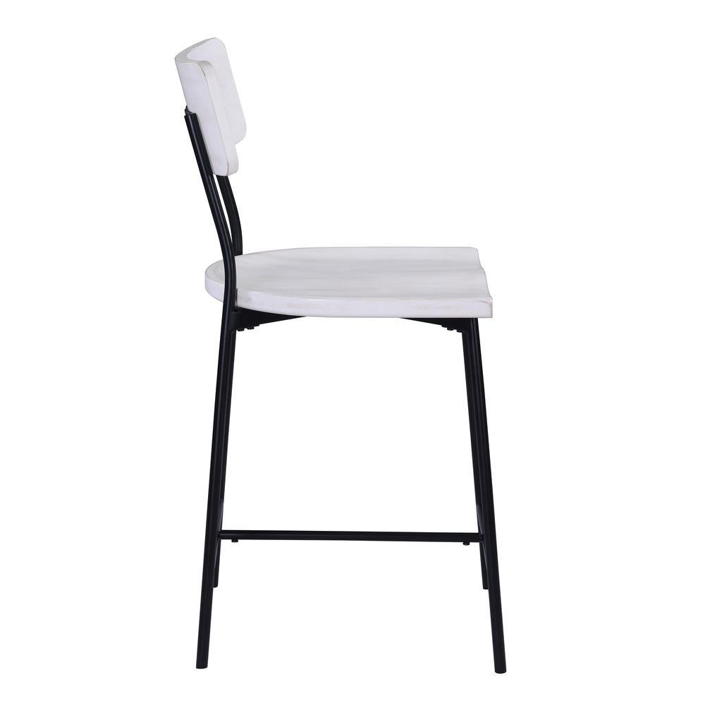 Bari Wood and Metal Modern Counter Stool
