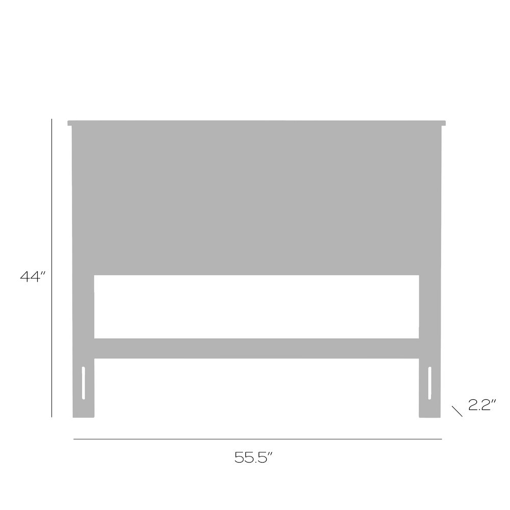 Amilly Solid Wood Full Headboard with Horizontal Scoring