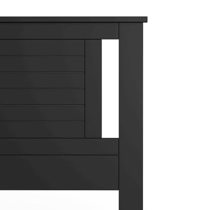 Amilly Solid Wood Full Headboard with Horizontal Scoring