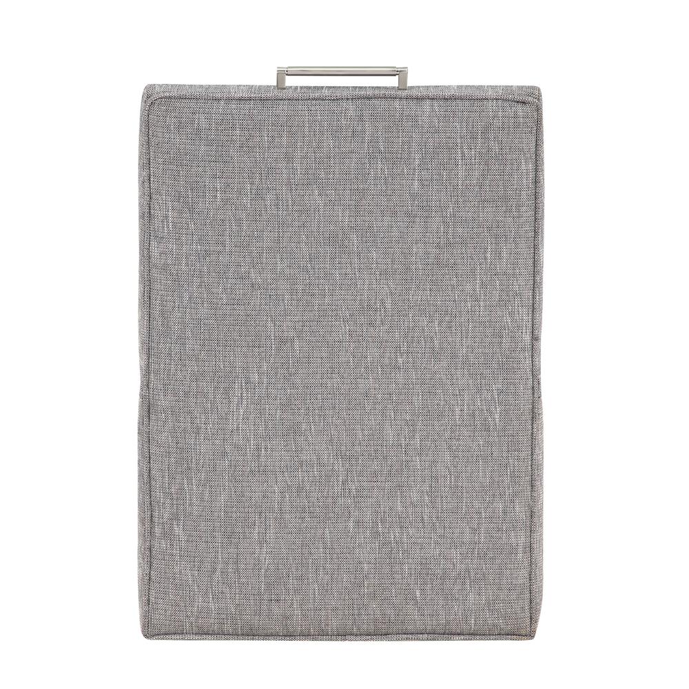 Delray Modern Upholstered Castered Chair in Ashen Grey