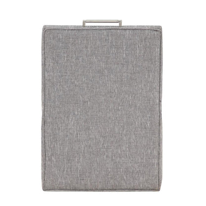 Delray Modern Upholstered Castered Chair in Ashen Grey