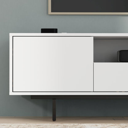 Avichi White Laminate 3 Door TV Console