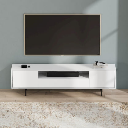 Avichi White Laminate 3 Door TV Console