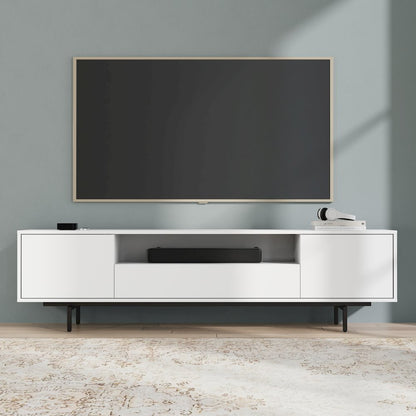 Avichi White Laminate 3 Door TV Console