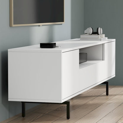 Avichi White Laminate 3 Door TV Console
