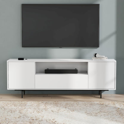 Avichi White Laminate 3 Door TV Console