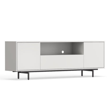 Avichi White Laminate 3 Door TV Console