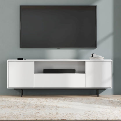 Avichi White Laminate 3 Door TV Console