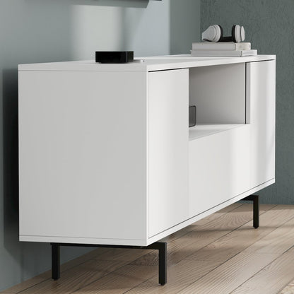 Avichi White Laminate 3 Door TV Console