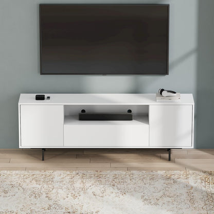 Avichi White Laminate 3 Door TV Console