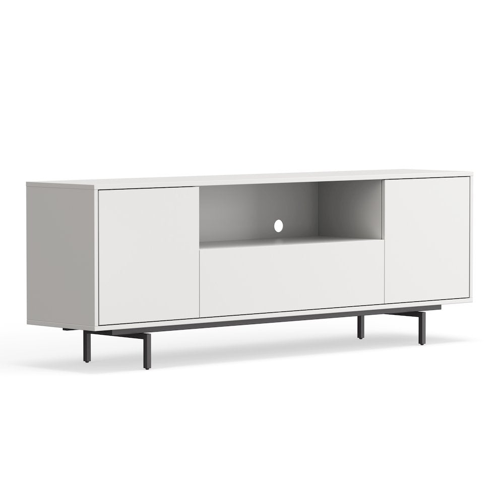 Avichi White Laminate 3 Door TV Console