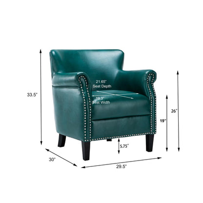 Holly Teal Club Chair