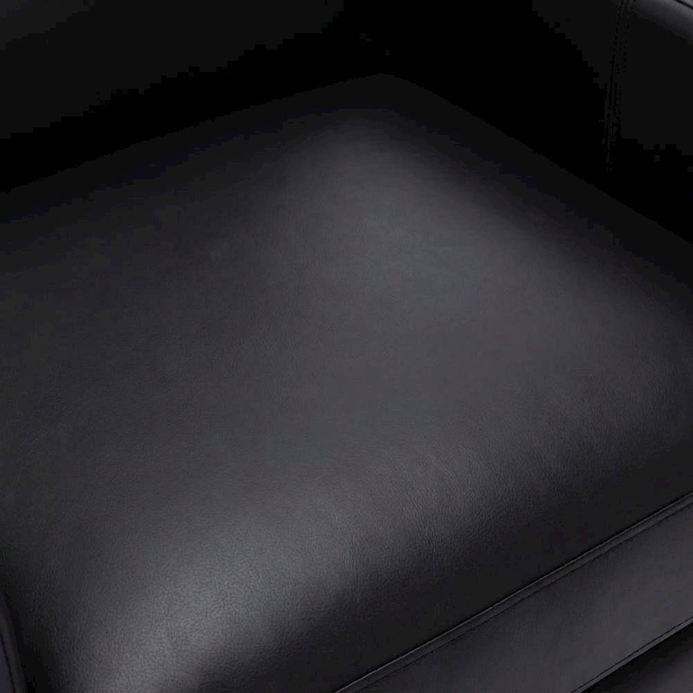 Top Grain Leather Push Back Recliner Chair with Hardwood Frame for Living Room