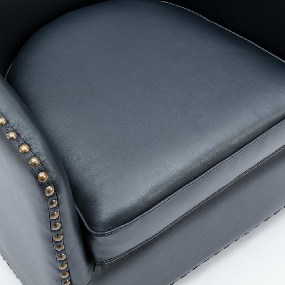 Tyler Swivel Arm Chair - Midnight Blue